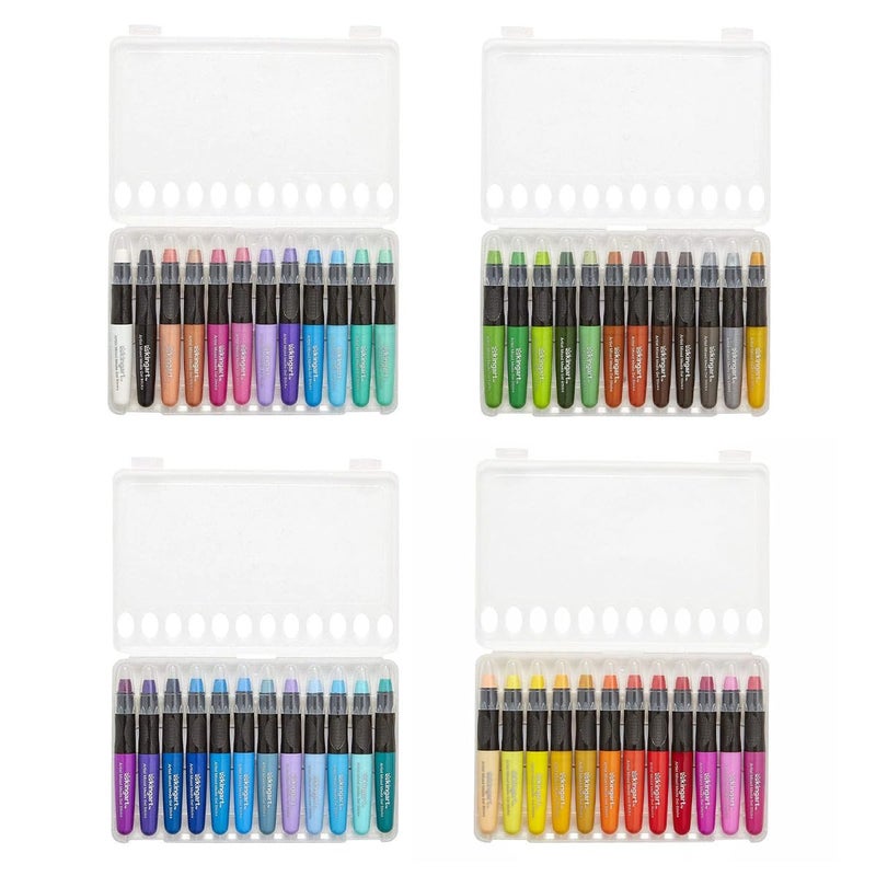 KINGART GEL STICK Set, Artist Pigment Crayons, 48 Unique Colors, Water Soluble, Creamy, and Odorless, Use on Paper, Wood, Canvas and more - Image 1